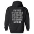 Men's LET'S GO Printed Gym Hoodie